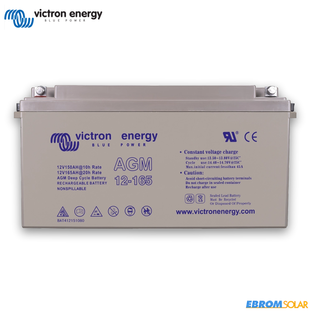 12V/165Ah AGM Deep Cycle Batterie