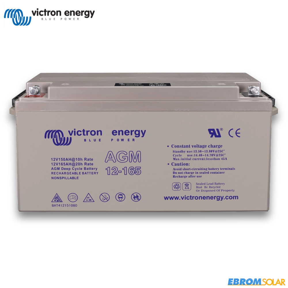 12V/165Ah AGM Deep Cycle Batterie