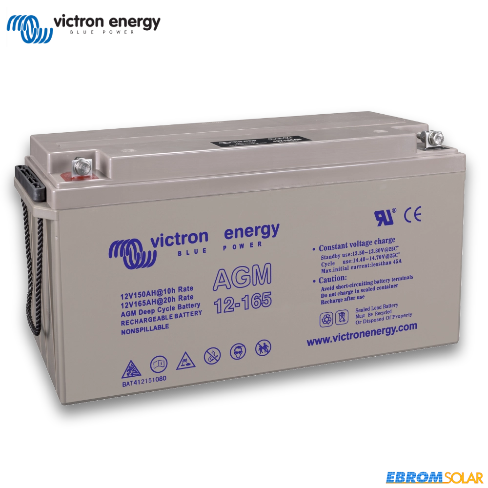 12V/165Ah AGM Deep Cycle Batterie M8