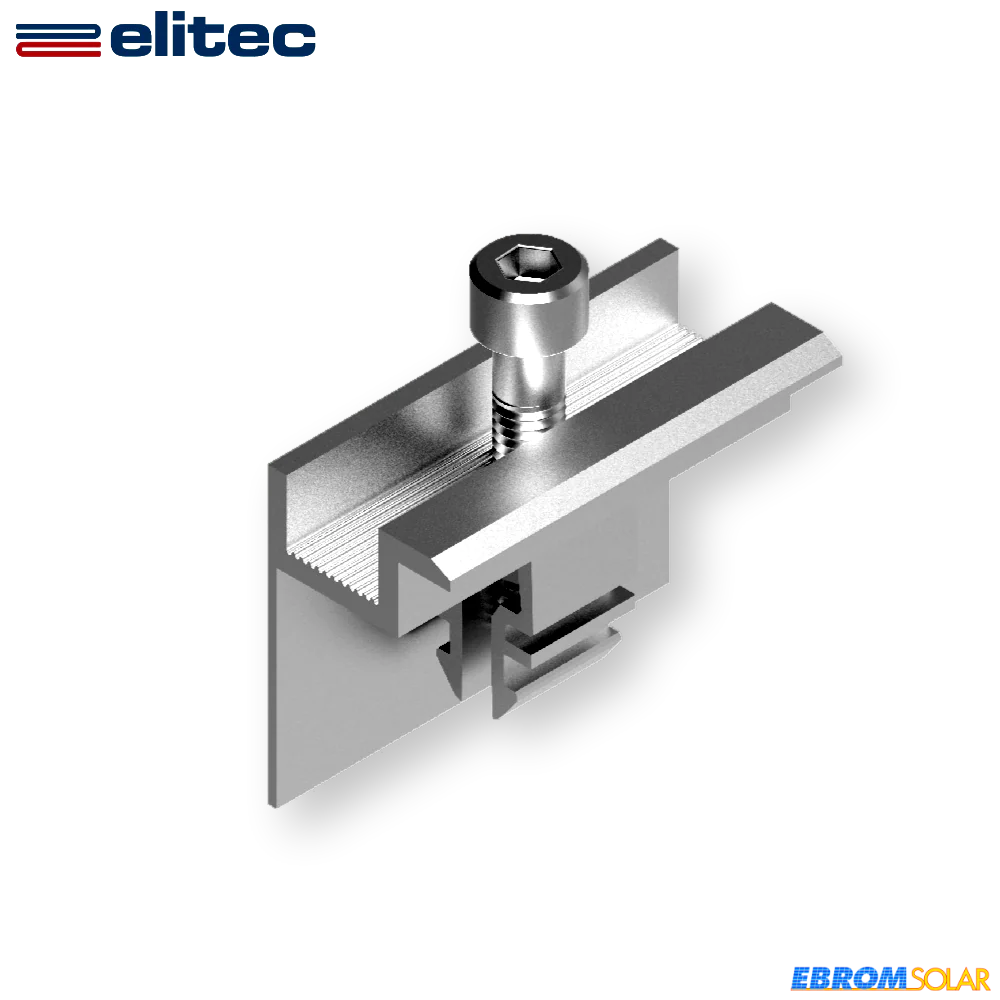 BUFK35 Seitenhalter "click" für PV-Modul H=35mm Aluminium