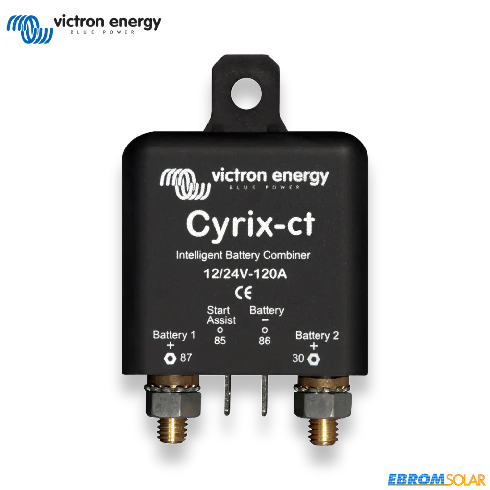 Cyrix-ct 12/24V-120A Battery combiner ebromsolar