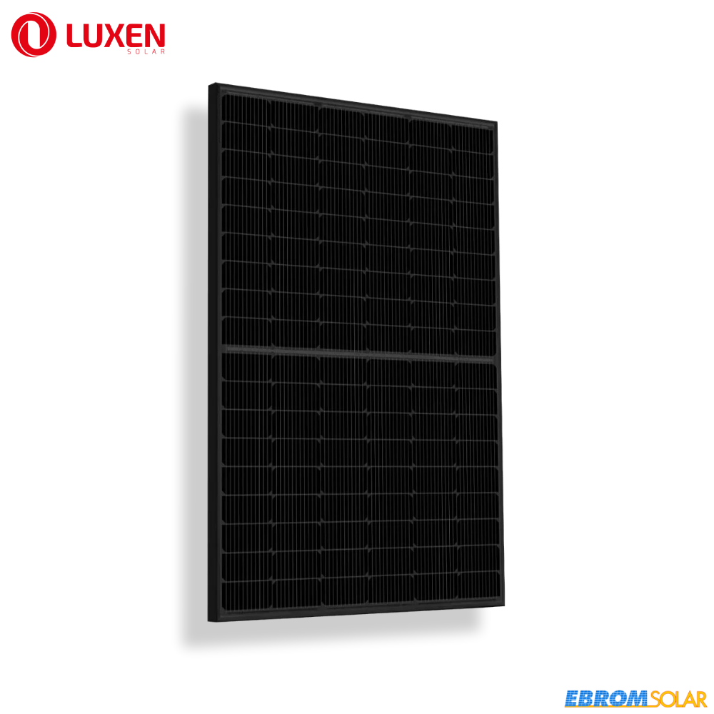 Luxen Solar 430W Mono Bifazial Glas-Glas Solarmodul Full Black