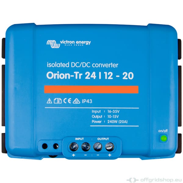 Orion-Tr DC/DC Konverter, isoliert - 12V, 12V, Orion-Tr 12/12-30A (360W) Isolated DC-DC converter