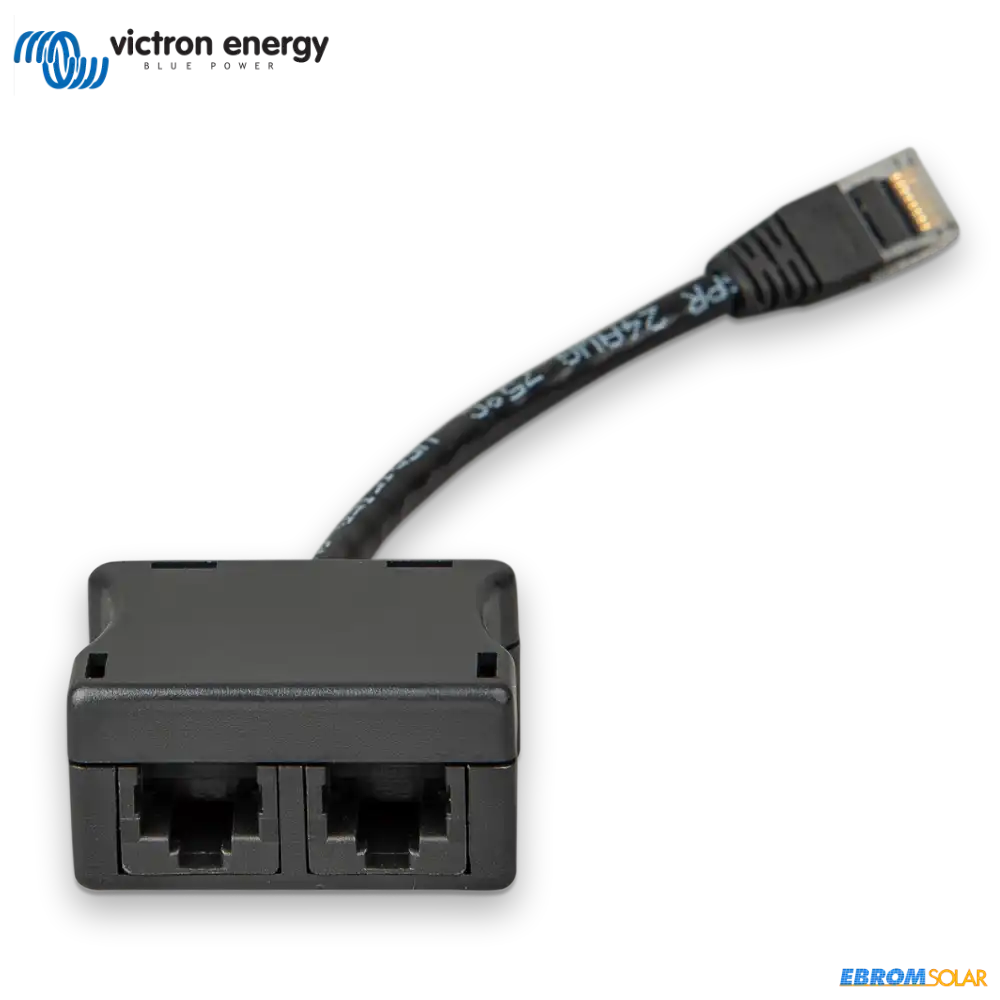 RJ45-splitter 1xRJ45 male 15cm cable2xRJ45 female multiple VE.Bus GX