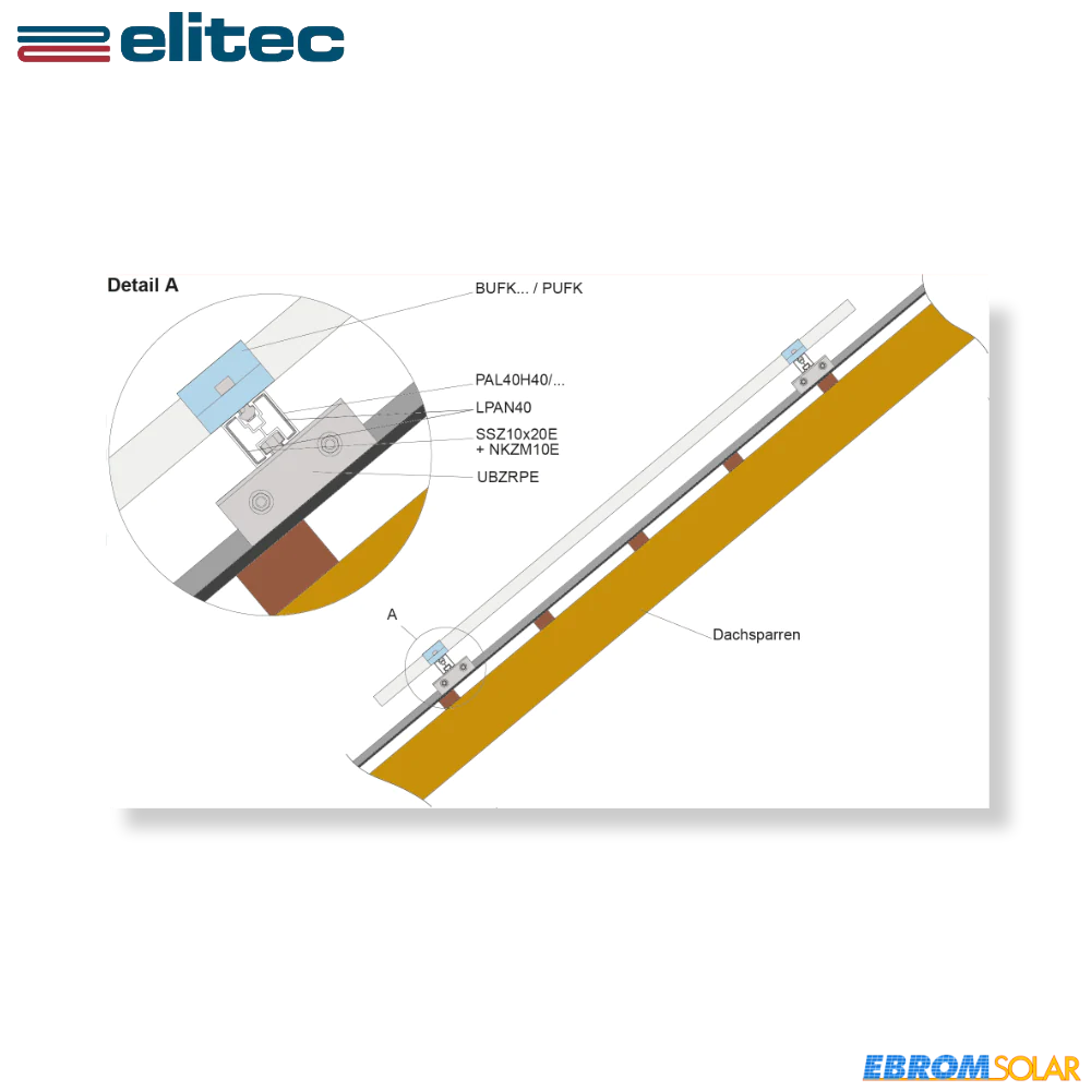 UBZRPE32 Falzdachklemme_SFLEX_ H=55mm Edelstahl
