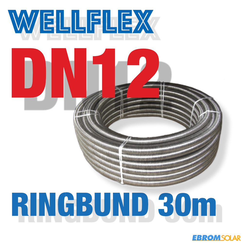 Weitgewelltes Edelstahlwellrohr DN12_30lfm