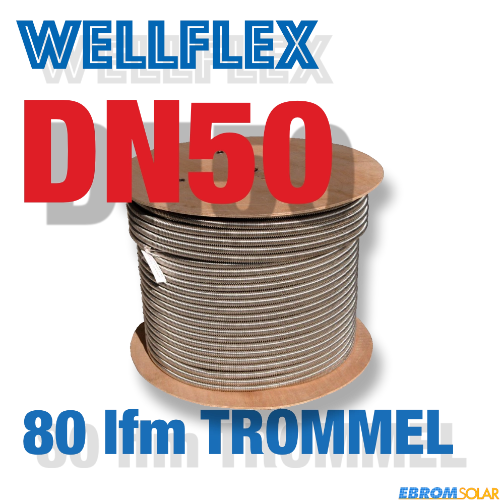 WELLFLEXROHR EDELSTAHL DN50 TROMMEL 80lfm