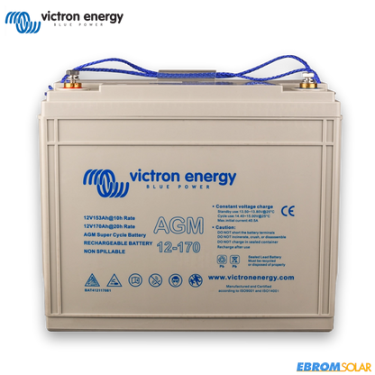 12V/170Ah AGM Super Cycle Batterie M8