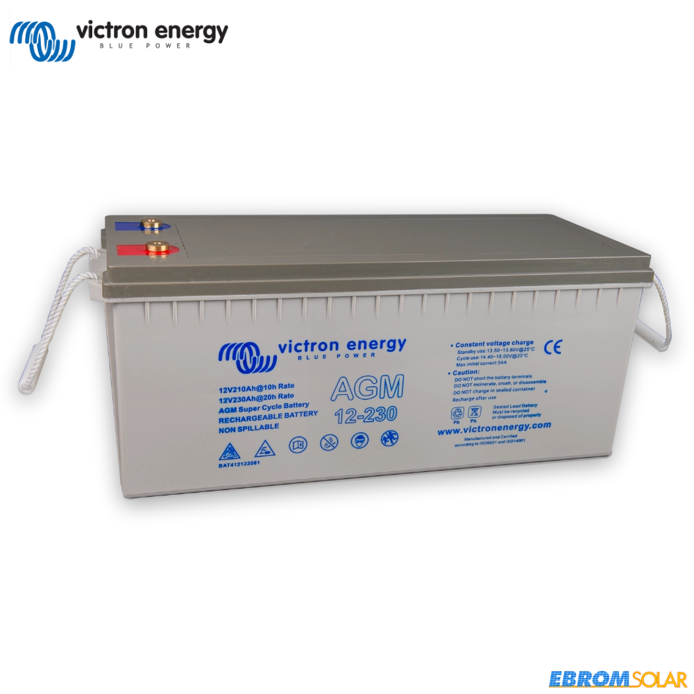 12V/230Ah AGM Super Cycle Batterie M8