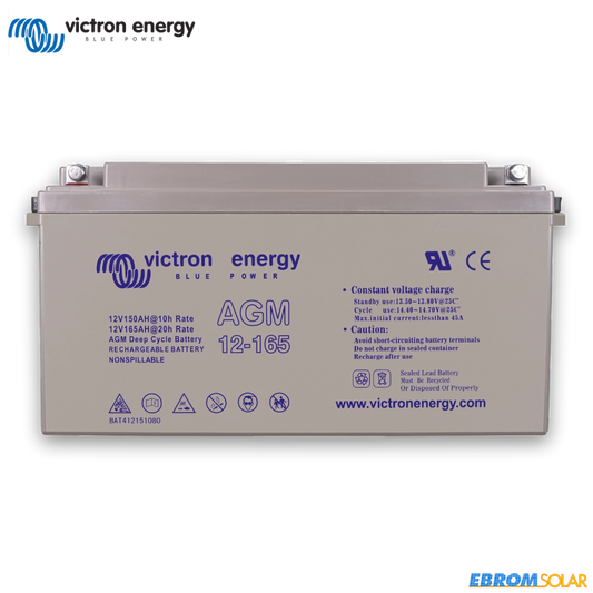 12V/165Ah AGM Deep Cycle Batterie M8