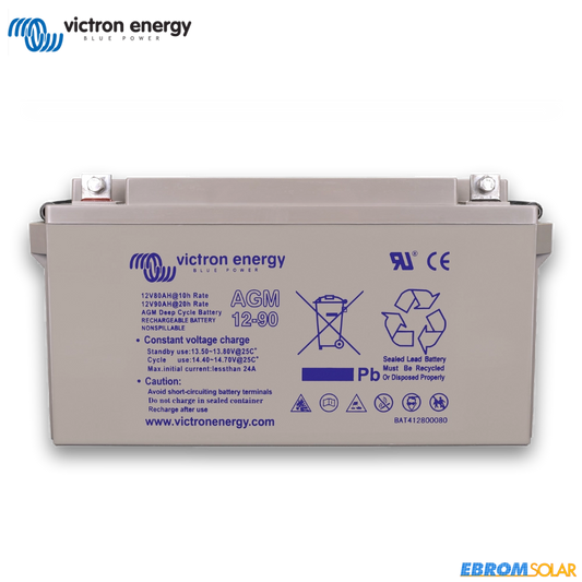 12V/90Ah AGM Deep Cycle Batterie (M6)