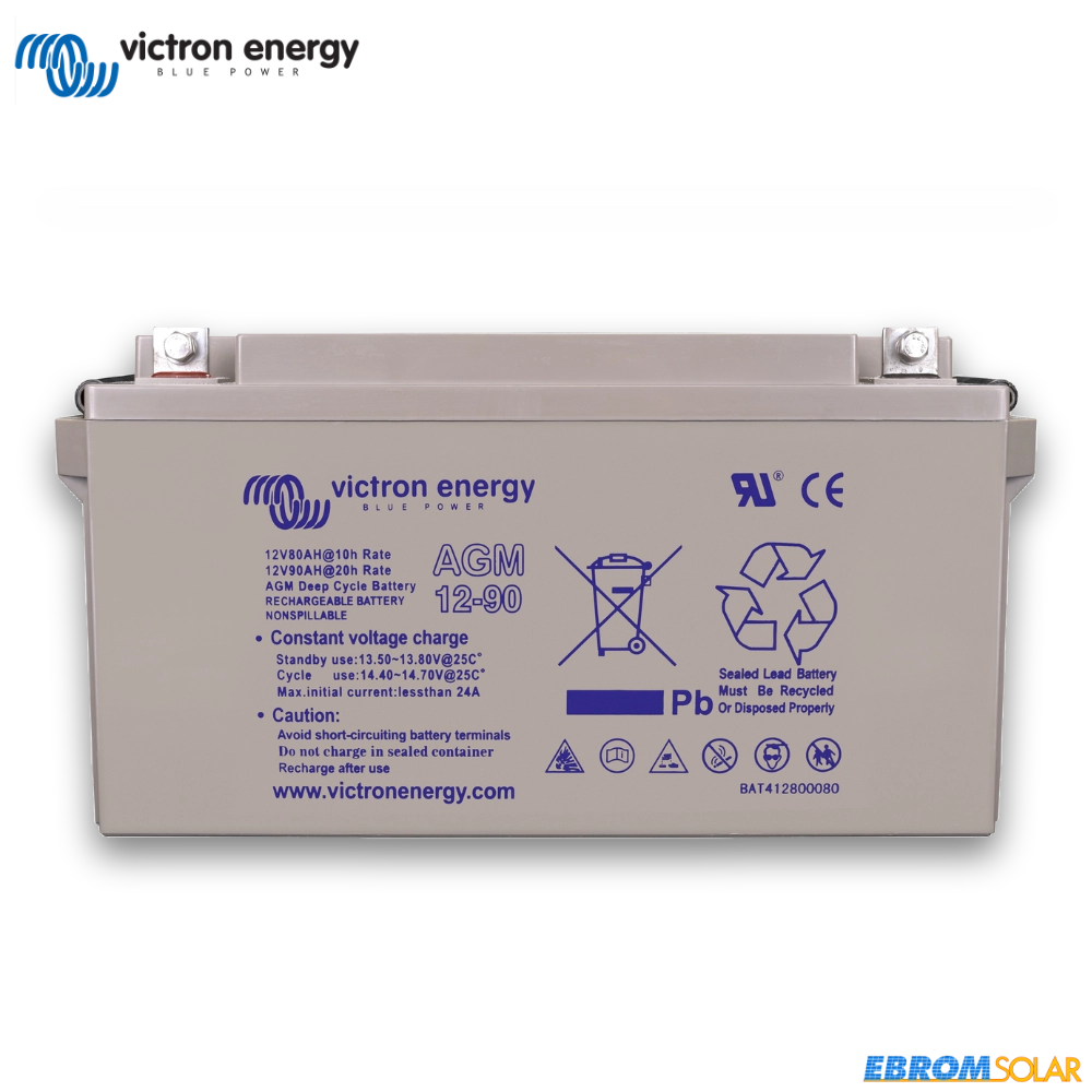 12V/90Ah AGM Deep Cycle Batterie