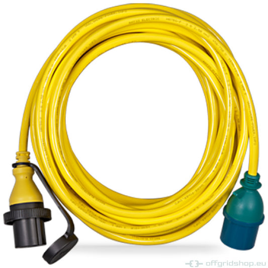 Landstrom-Anschluss - Anschlussdose, Anschlussdose Edelstahl mit Abdeckung 16A/250VAC (2p/3w)