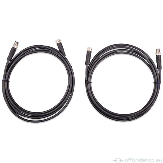 3-poliges BMS-Kabel M8 Stecker/Buchse - M8 circular connector Male/Female 3 pole cable 1m (bag of 2)