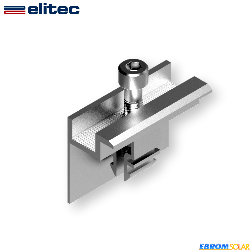 BUFK35 Seitenhalter "click" für PV-Modul H=35mm Aluminium