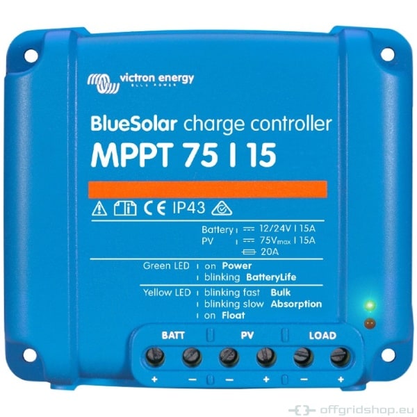 BlueSolar MPPT 75/10, 75/15, 100/15 & 100/20 - BlueSolar MPPT 100/15 Retail