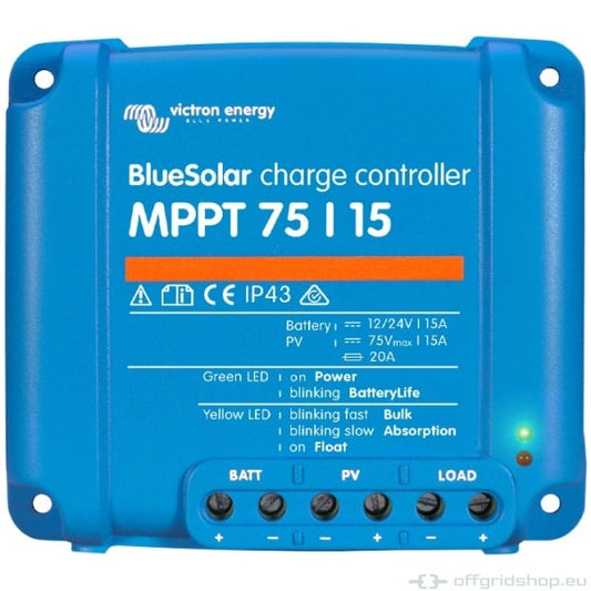 BlueSolar MPPT 75/10, 75/15, 100/15 & 100/20 - BlueSolar MPPT 100/20 (up to 48V) Retail