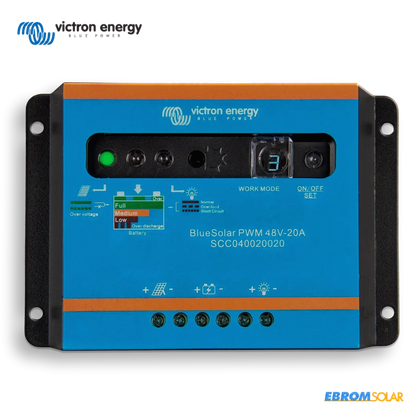 BlueSolarPWM LightChargeController 20A Front