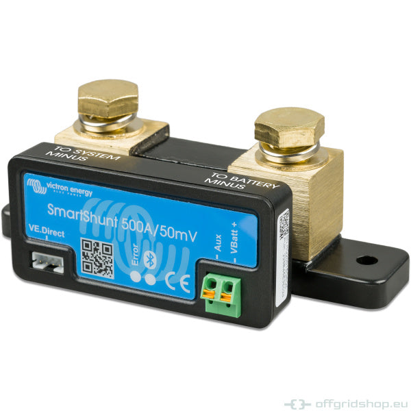 Kabelloser Batteriemonitor SmartShunt (IP21 & IP65) - SmartShunt 500A/50mV