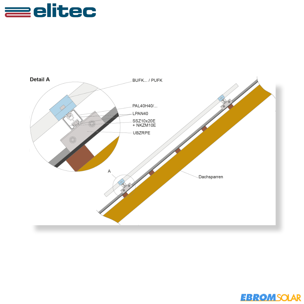 UBZRPE25 Falzdachklemme_SFLEX_ H=50mm Edelstahl