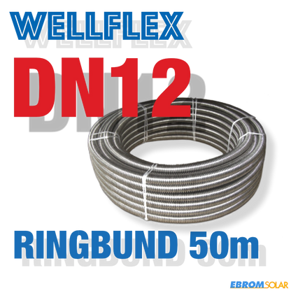 Weitgewelltes Edelstahlwellrohr DN12_50lfm